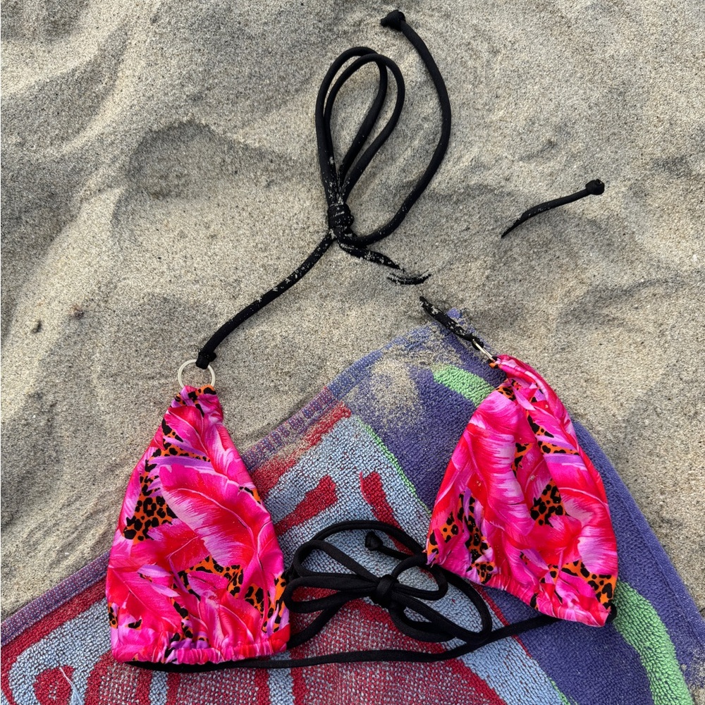 CANALUZ SWIM Isla Slide Top in Tropic Jag